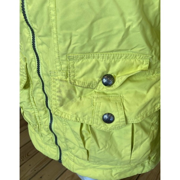 BURTON Yellow Full Zip Hooded Ski Snow Jacket XS - Picture 11 of 11